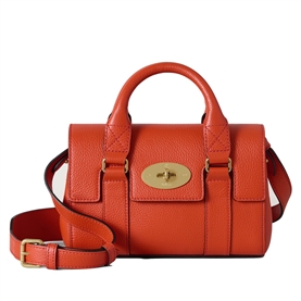 Mulberry Mini Heritage Bayswater Coral Orange